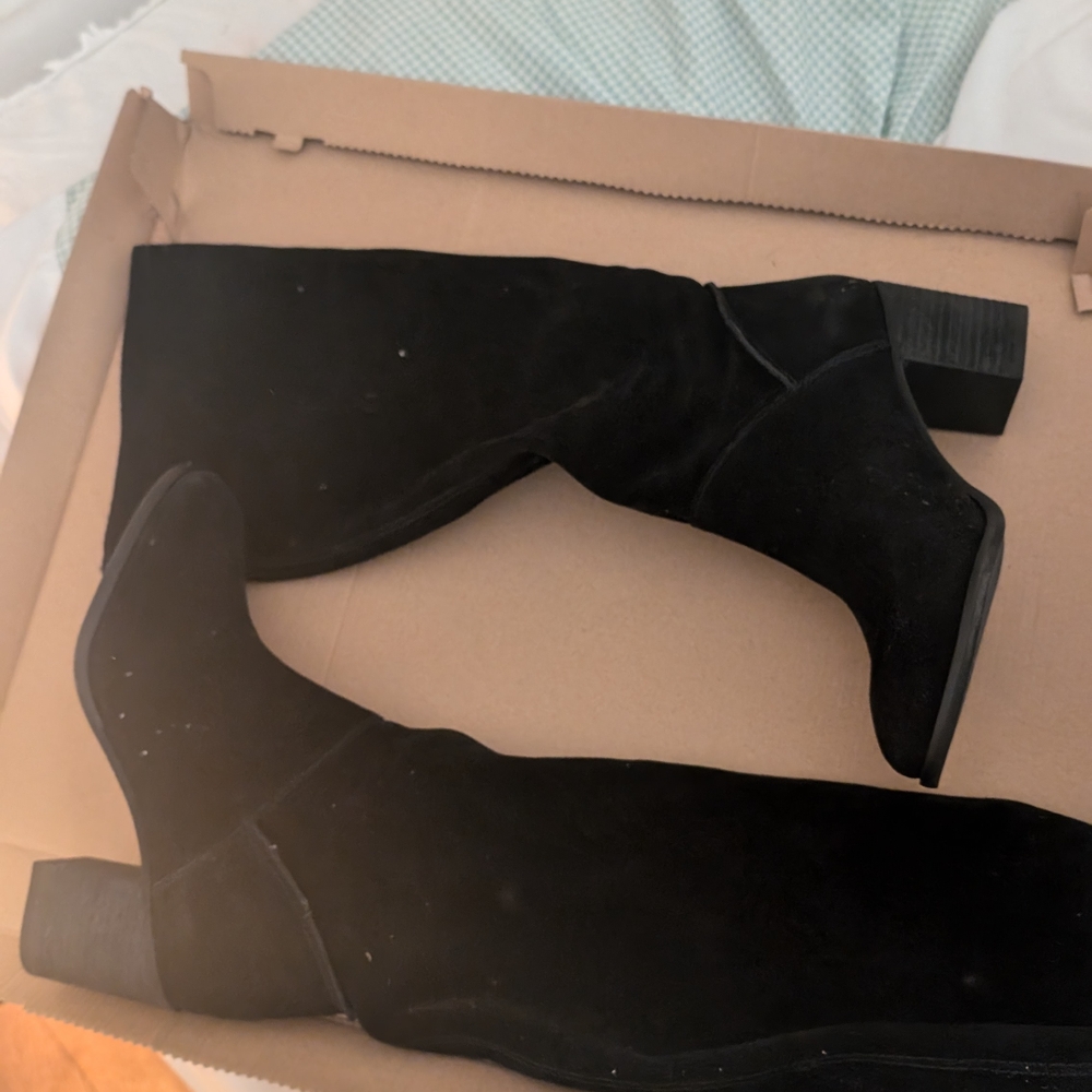 FRYE AND CO. Black Over the Knee Boots